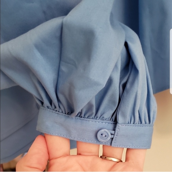 WORTHINGTON WOMEN’S SWISS BLUE BLOUSE - Picture 5 of 6